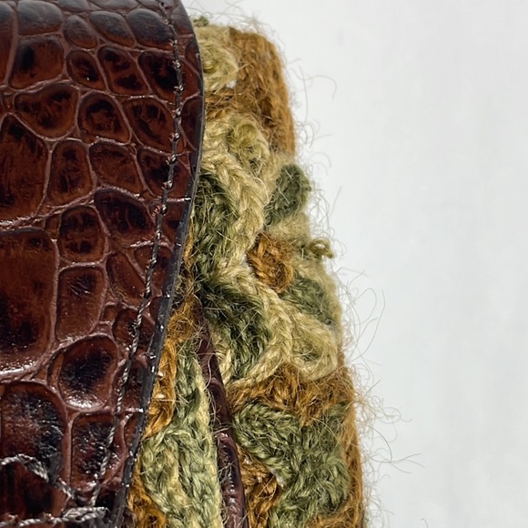 Rare Clever Carriage Company Crewel Embroidered Satchel - Picture 11 of 11